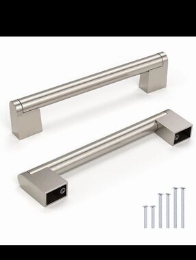 30 Pack 12" Cabinet Handles Brushed Nickel Knobonly Kitchen Drawer Pulls